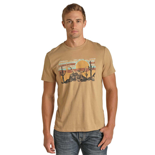 Rock & Roll Unisex Playera Taupe RRUT21R12J
