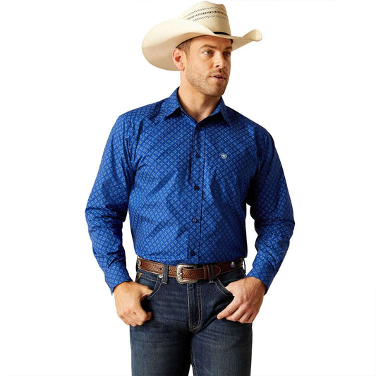 Camisa Ariat Peterson Azul 10048384