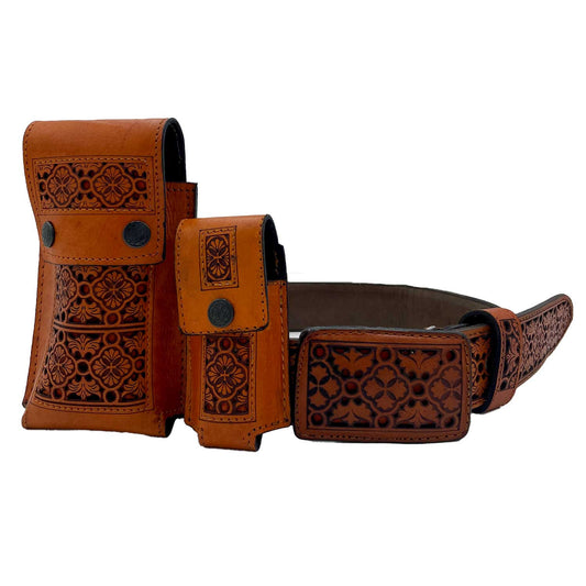 Combo Cinto Cincelado Flores Miel C-6