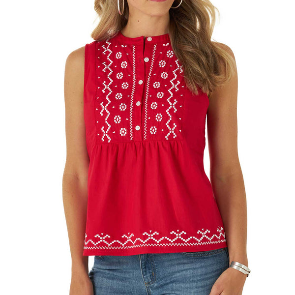 Wrangler Blusa Roja Bordada 112315047