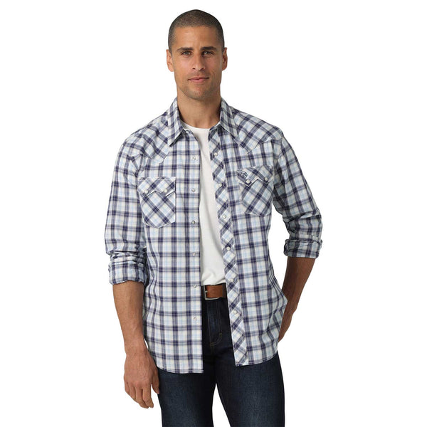 Wrangler Camisa Retro Azul 112326332