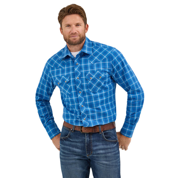Camisa Wrangler Azul cuadros 112369554