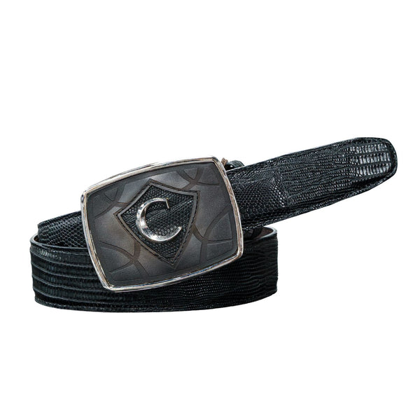 Cinto Cuadra Vaquero Lizard Teju Black CVEN1LT