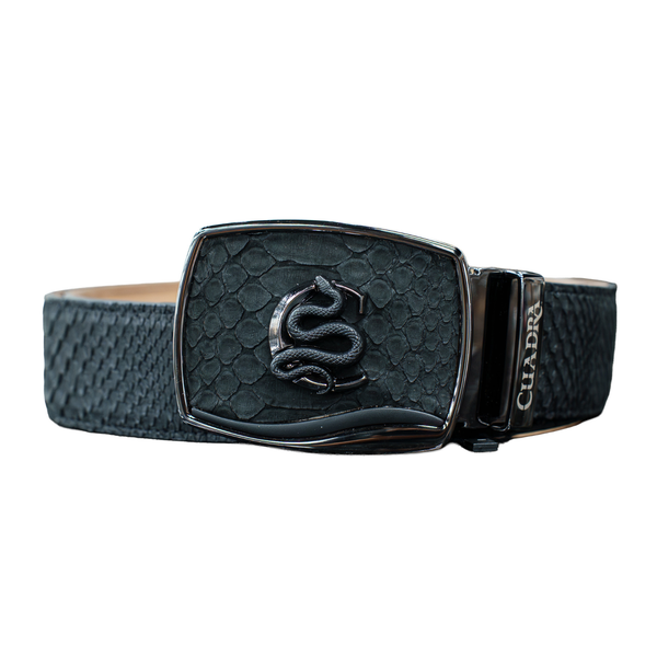 Cinto Cuadra Diamond Back Matte Black CV519PH