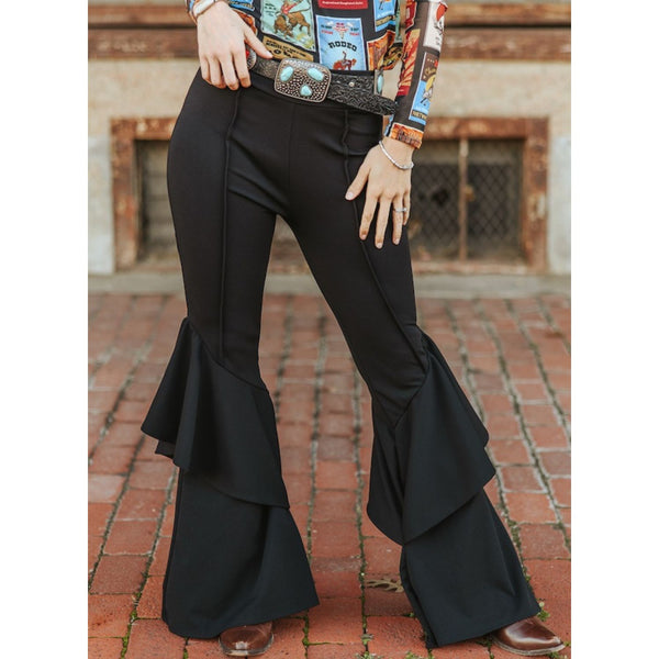 Pantalones Lucky & Blessed Acampanados Black LB049-BLK