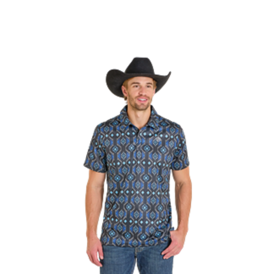Rock & Roll Polo Aztec Blue BM51 T07685