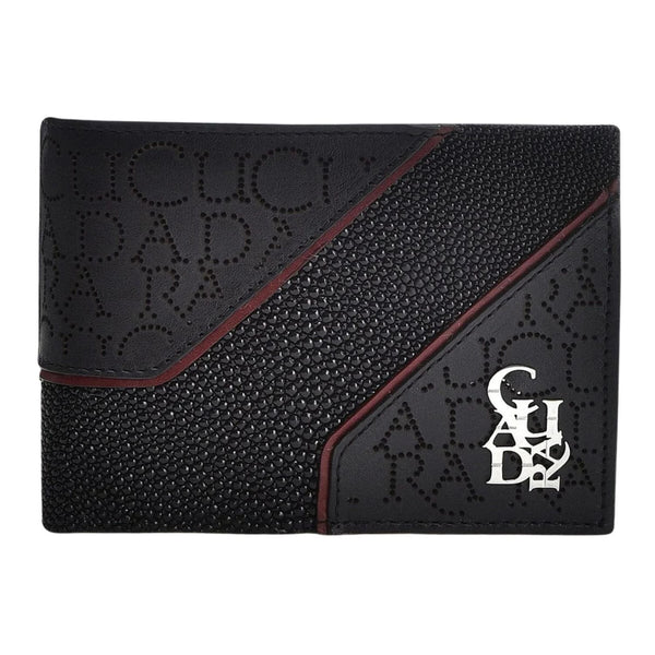 Cartera Cuadra Mantarraya Negro y Rojo BC022MA