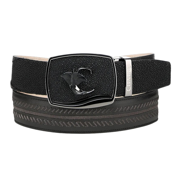 Cinto Cuadra White Spot Woven Black CV516MA