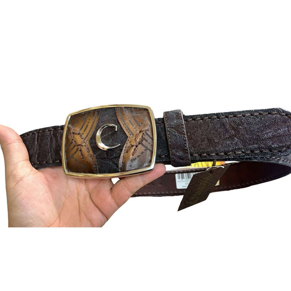 Elephant Square Belt Brown Chestnut CV464EL