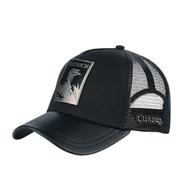 Square Ostrich Cap Black GOC03OS (CC116)