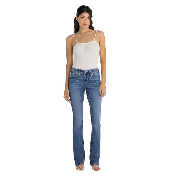 Jeans Miss Me Adalie Fleur Bootcut M9547BS