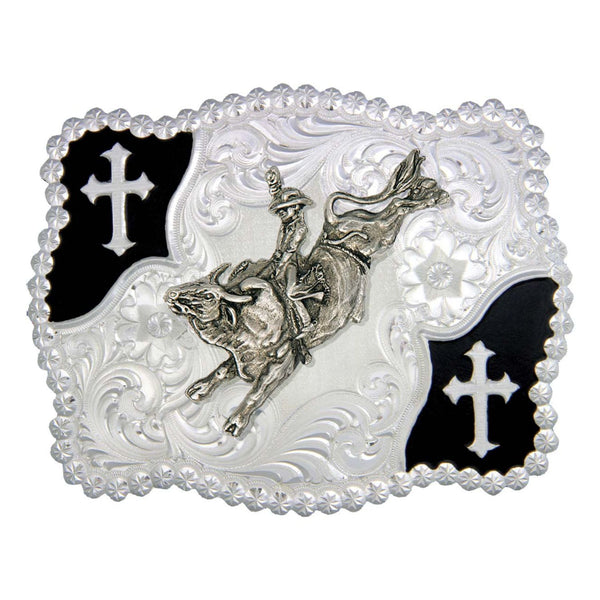 Montana Silversmiths Bullrider Cross Buckle 3611-528