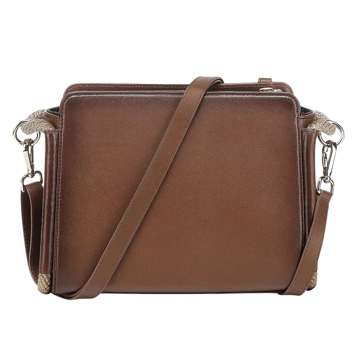 Bolsa Cuadra Dama Azteca Cowhide Miel BOD3WRS