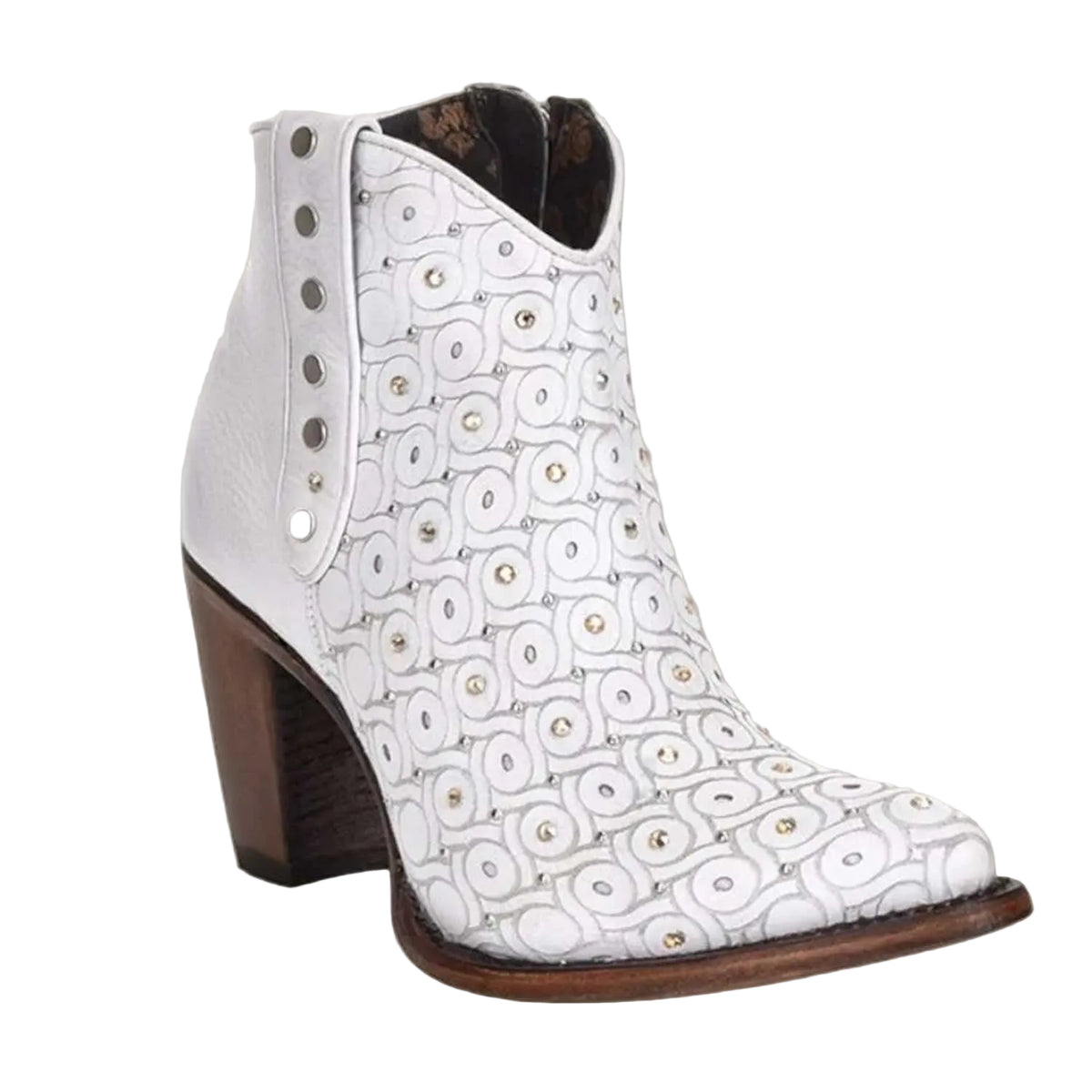 Botin Cuadra Dama Barcelona Blanco 3F65RS cj 82