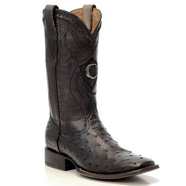 Cuadra Ostrich Boots Black 3Z1OA1 cj 29