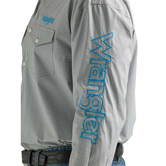 Wrangler Camisa Retro Logo Azul 112327779