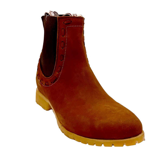 Botin Charro El Canelo Ladrillo Nobuk cj dk