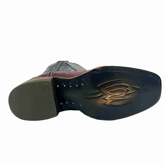 Bota Cuatralba Imit. Avestruz Ranch Black H59 cj 2