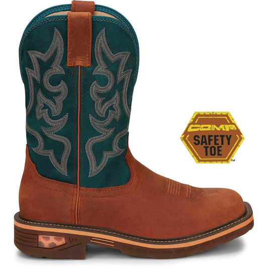 Justin Resistor Steel Toe Work Boot CR4010