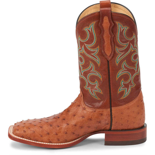 Justin Ostrich Truman Cognac 8516