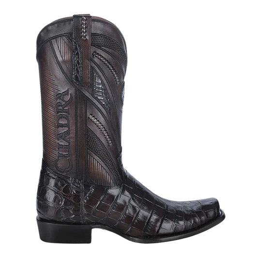 Cuadra Imperio Crocodile Belly Moka Boots 1J2WAL cj 816
