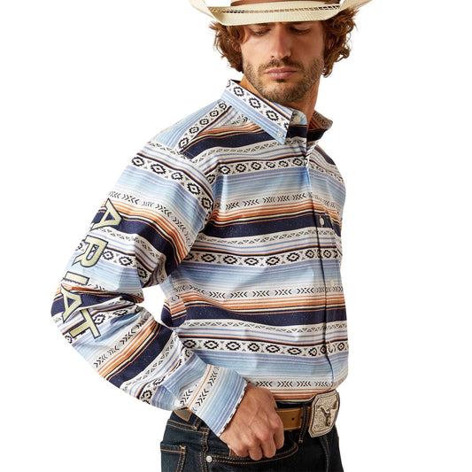 Camisa Ariat Team Deacon Azul/Verde 10054747