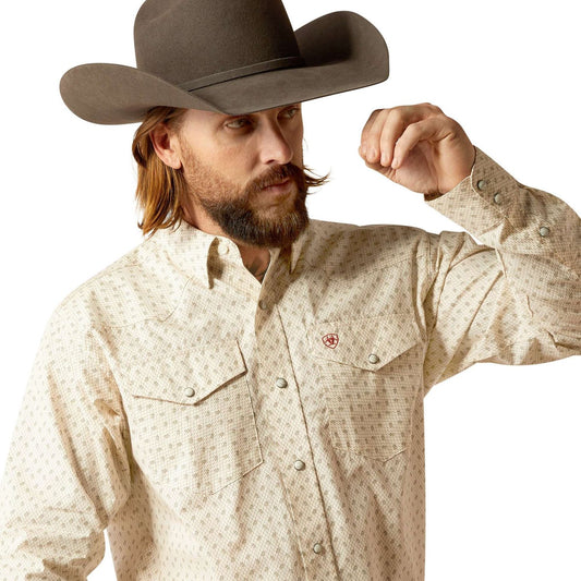 Camisa Ariat Salem Off White 10052619