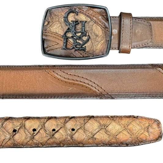 Cinturon Pirarucu Asturias Miel CV491PR