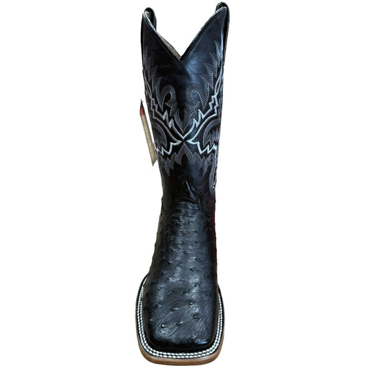 Botas Cuatralba Avestruz Negra H-63 cj 900