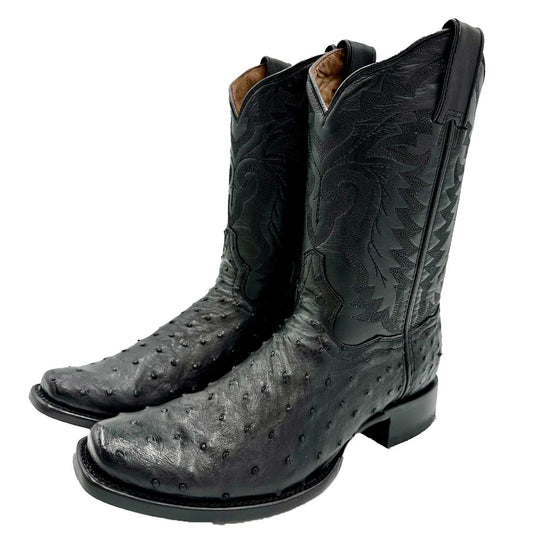 Bota Cuatralba Avestruz Negro H60 Cj 6