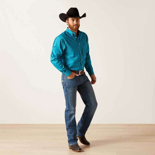 Camisa Ariat Gael Azul 10047338