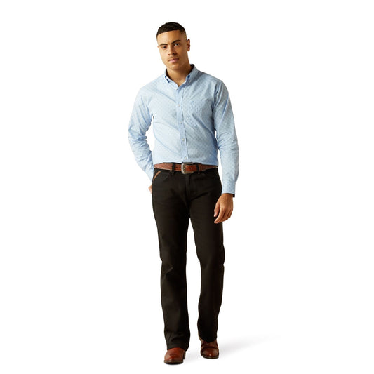 Camisa Ariat WF Donte Fitted LightBlue 10058987