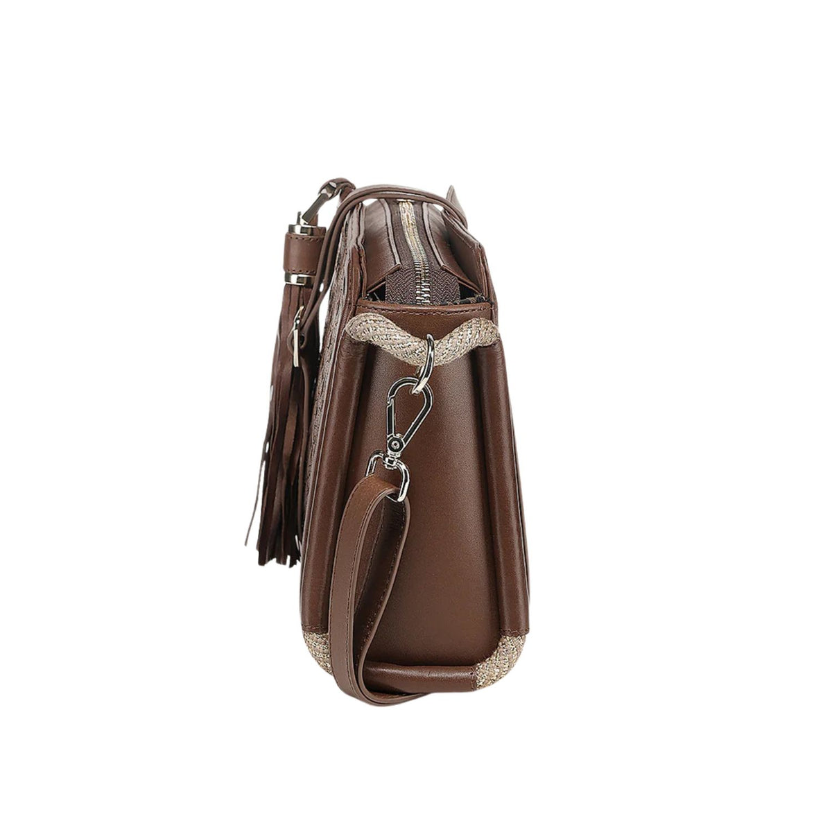 Bolsa Cuadra Dama Azteca Cowhide Miel BOD3WRS