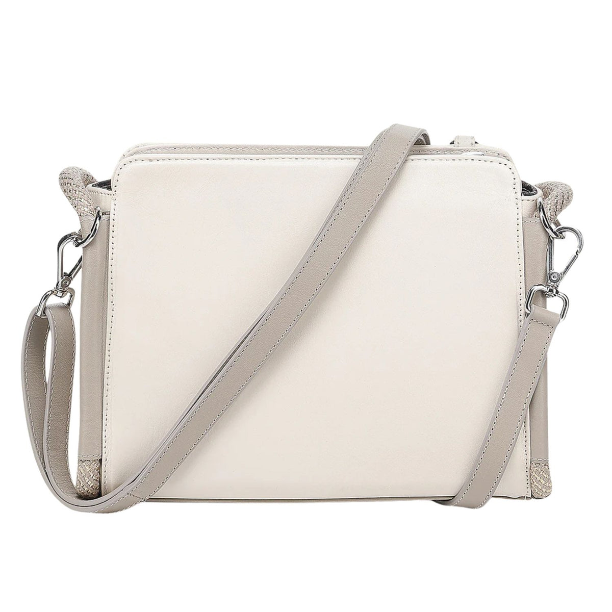 Bolsa Cuadra Dama Azteca Cowhide Blanca BOD3WRS