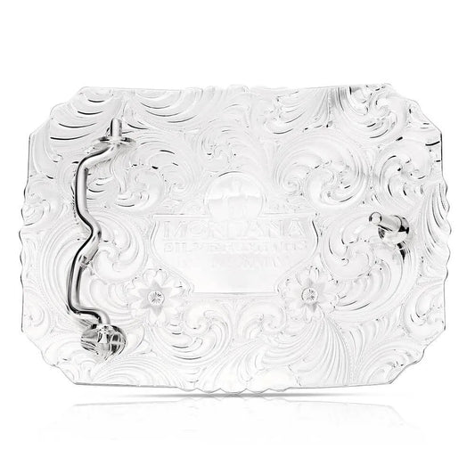 Hebilla Montana Silversmiths Southwest Origins con Longhorn 52910-767M