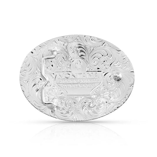 Hebilla Montana Silversmiths Ranch Rope Christian Cowboy 6190-731M