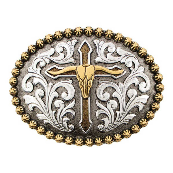 AndWest Cross &amp; Horns Buckle 736