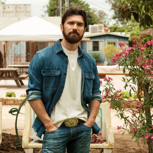 Hebilla AndWest Toro Anillo de Oro 738