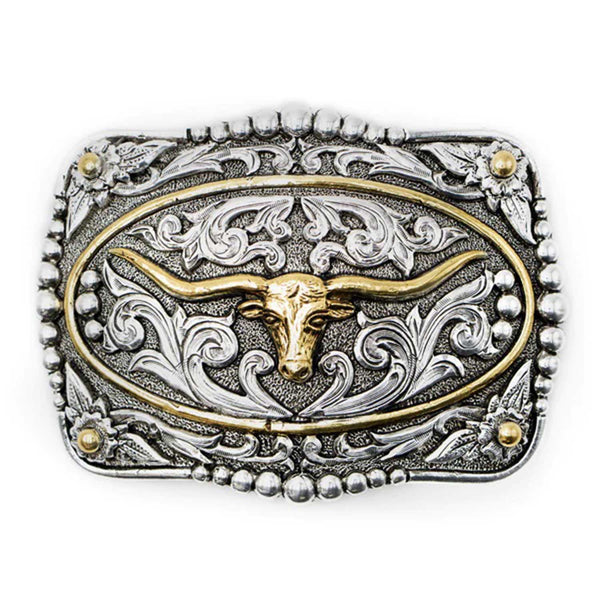 AndWest Bull Buckle Gold Ring 738