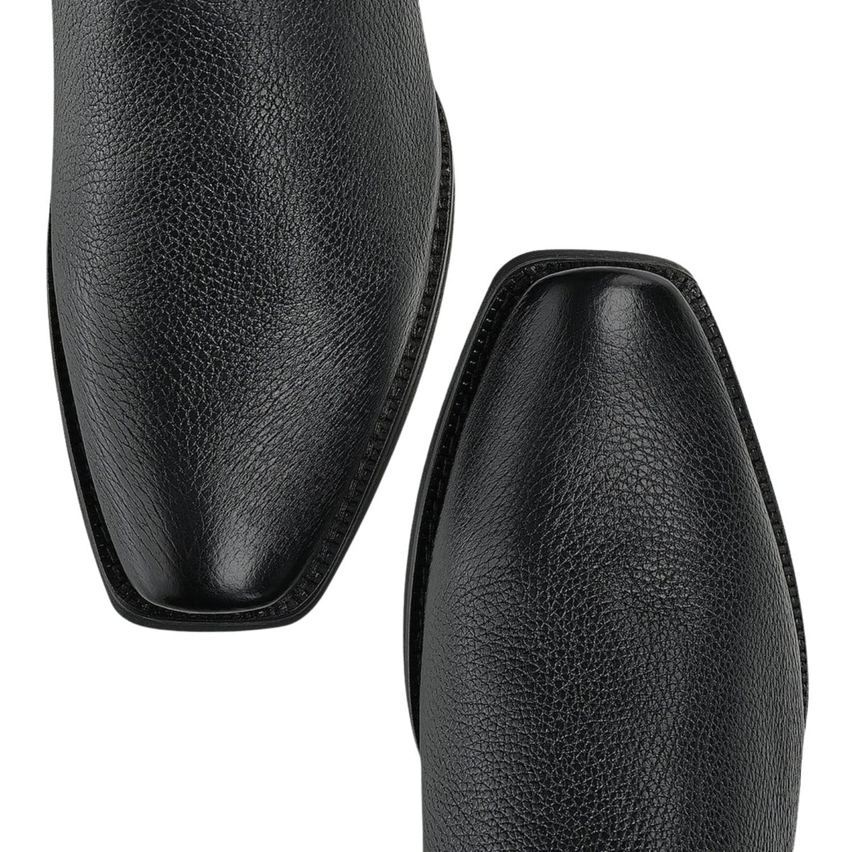 Botas Cuadra de Soft Grain Italiano Negro 1J4HVE cj 297