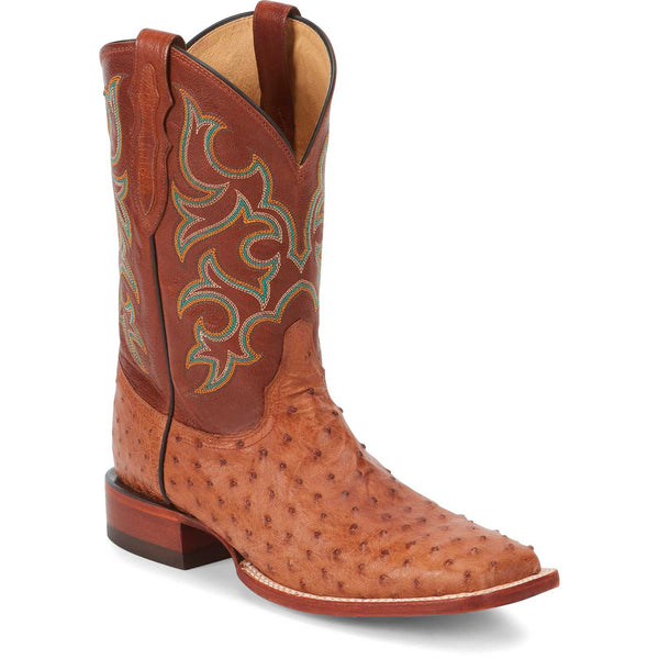Justin Ostrich Truman Cognac 8516