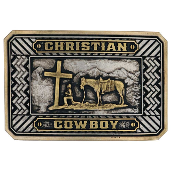 Montana Silversmiths Christian Cowboy Buckle A898