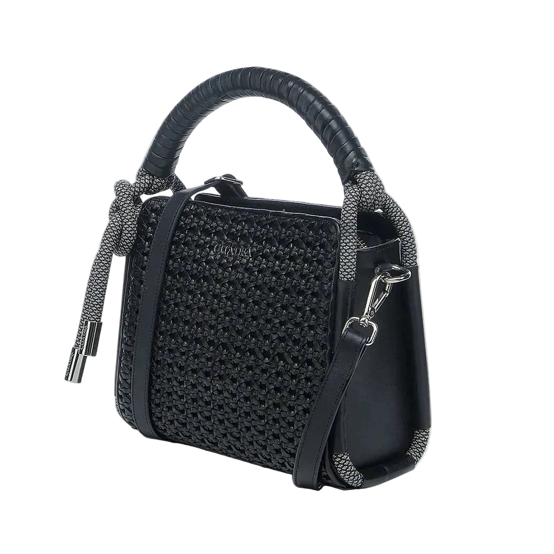 Bolso Cuadra Dama Black Braided BOD2NRS