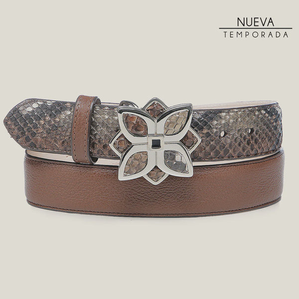 Cuadra Lady Python Ana Gold Honey Belt CDA36PH