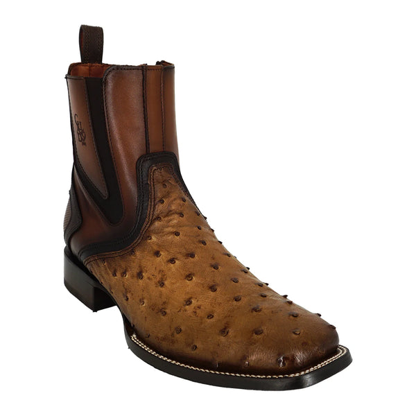 Botin Cuadra Avestruz Lugano Cafe 3Z2MA1 cj 889