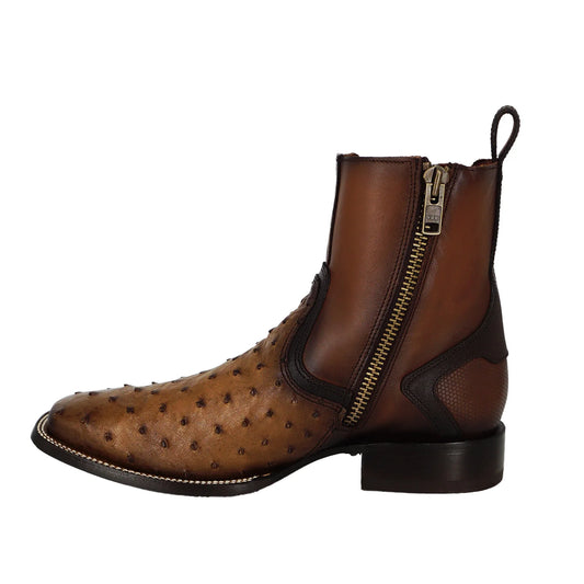 Botin Cuadra Avestruz Lugano Cafe 3Z2MA1 cj 889