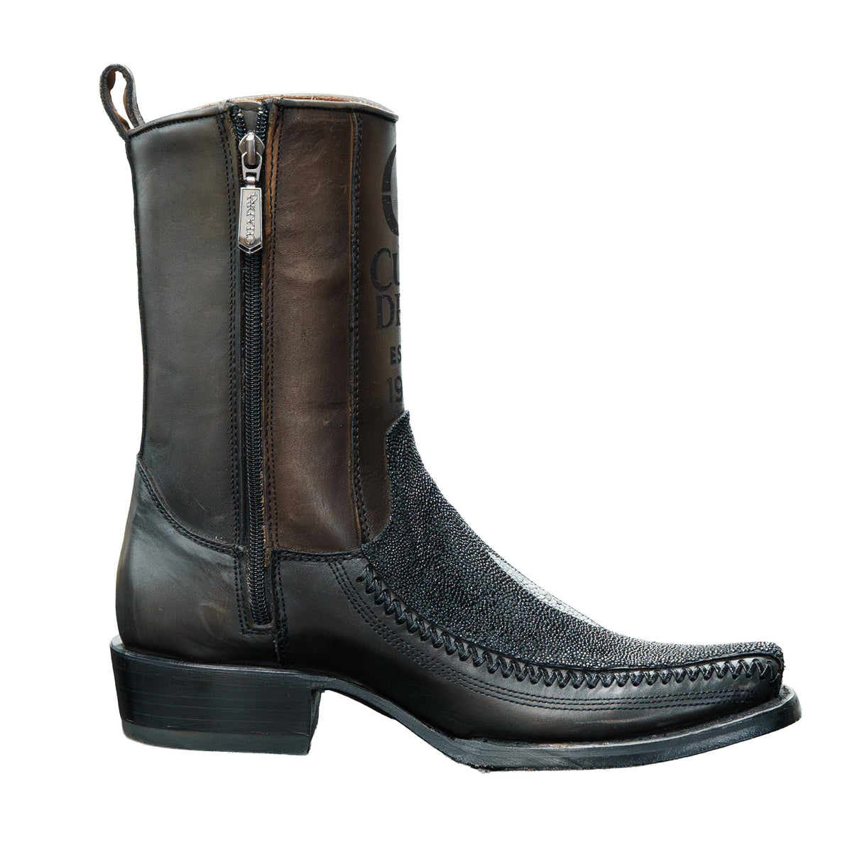 Cuadra Men's White Spot Black Boots 1J2KMA CJ 783