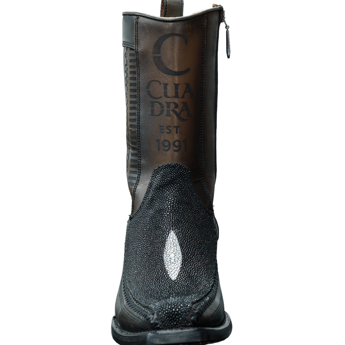 Cuadra Men's White Spot Black Boots 1J2KMA CJ 783