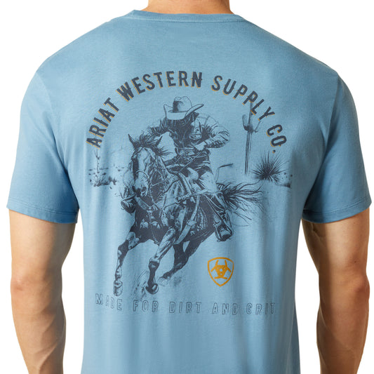 Playera Ariat Blazing Saddle Azul 10062421