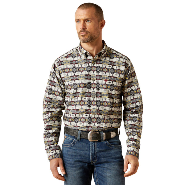 Camisa Ariat Tomas Fitted Grey 10065816